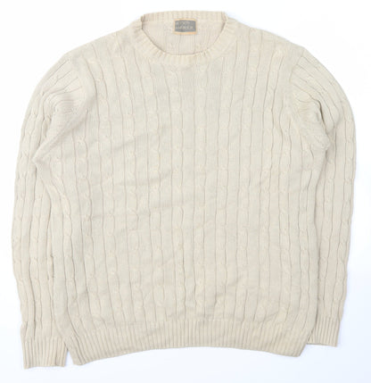 hutson harbour Womens Beige   Pullover Jumper Size L
