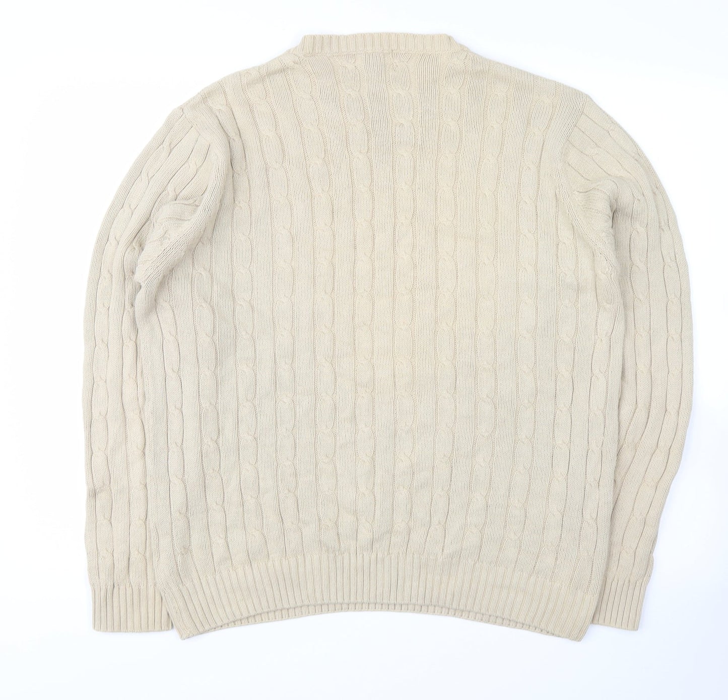 hutson harbour Womens Beige   Pullover Jumper Size L