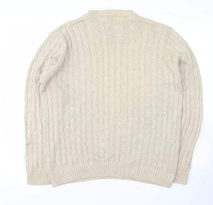 hutson harbour Womens Beige   Pullover Jumper Size L