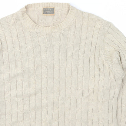 hutson harbour Womens Beige   Pullover Jumper Size L
