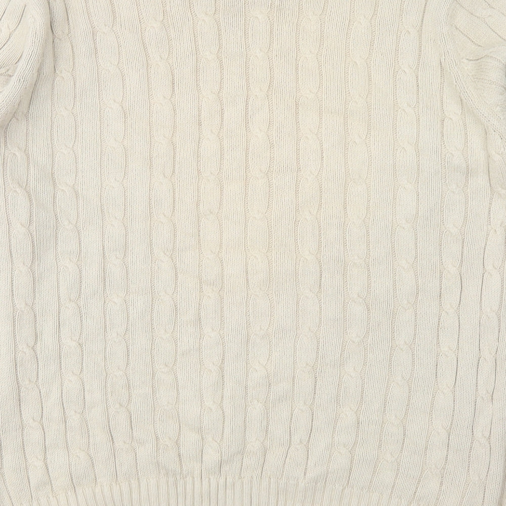 hutson harbour Womens Beige   Pullover Jumper Size L