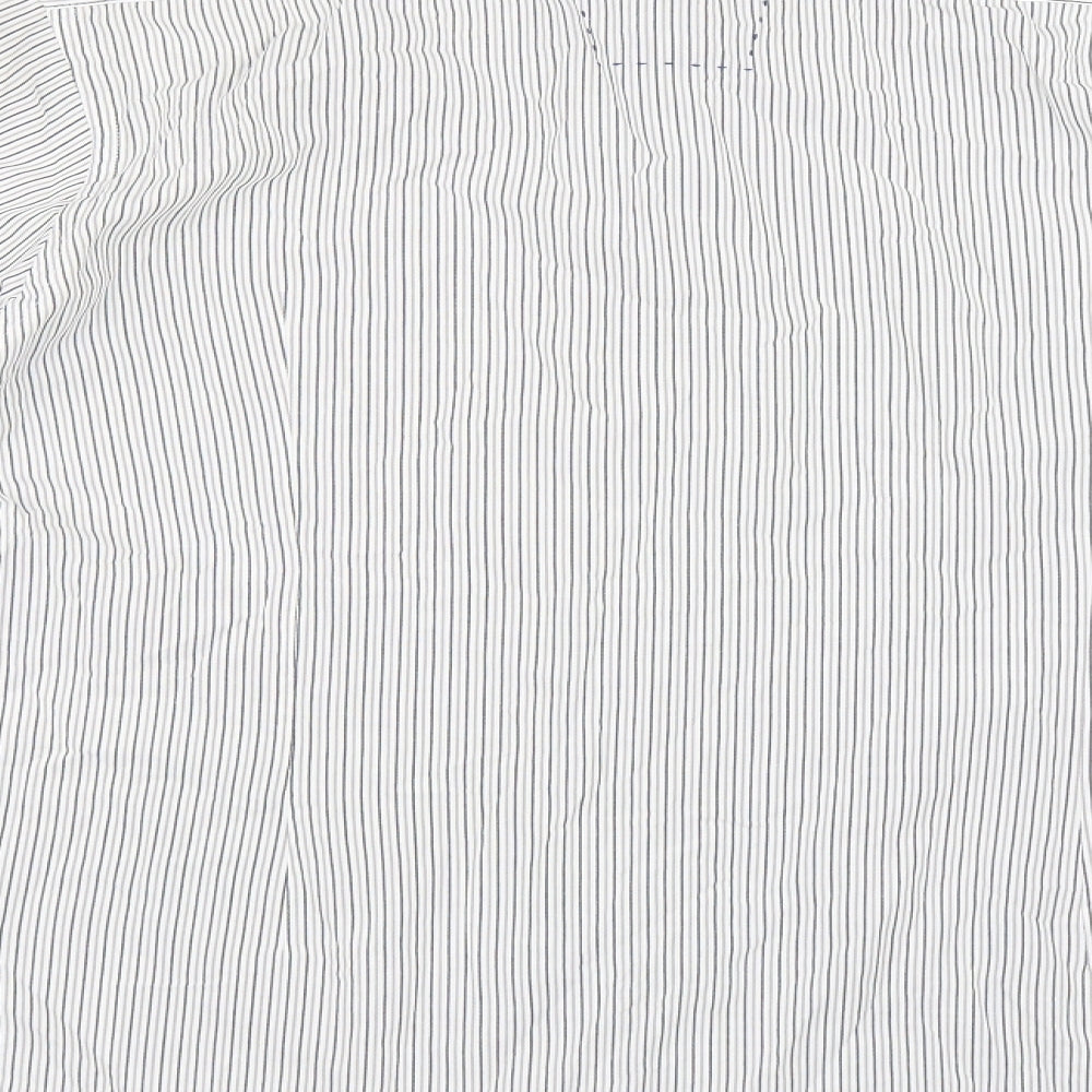 Mens UK Size L Topman White  Button-Up Long Sleeve Casual Shirt