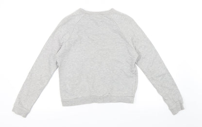 H&M Womens Grey   Pullover Sweatshirt Size S