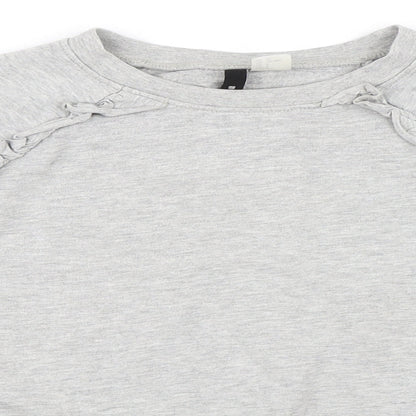 H&M Womens Grey   Pullover Sweatshirt Size S