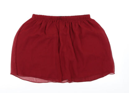 Missguided Womens Red   Mini Skirt Size S