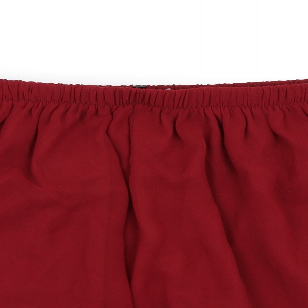 Missguided Womens Red   Mini Skirt Size S