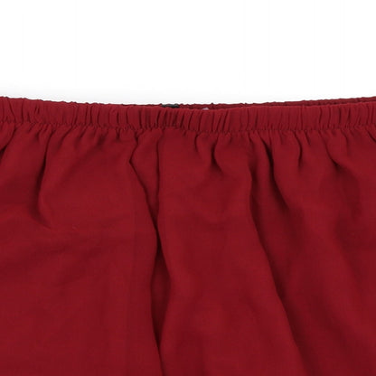 Missguided Womens Red   Mini Skirt Size S