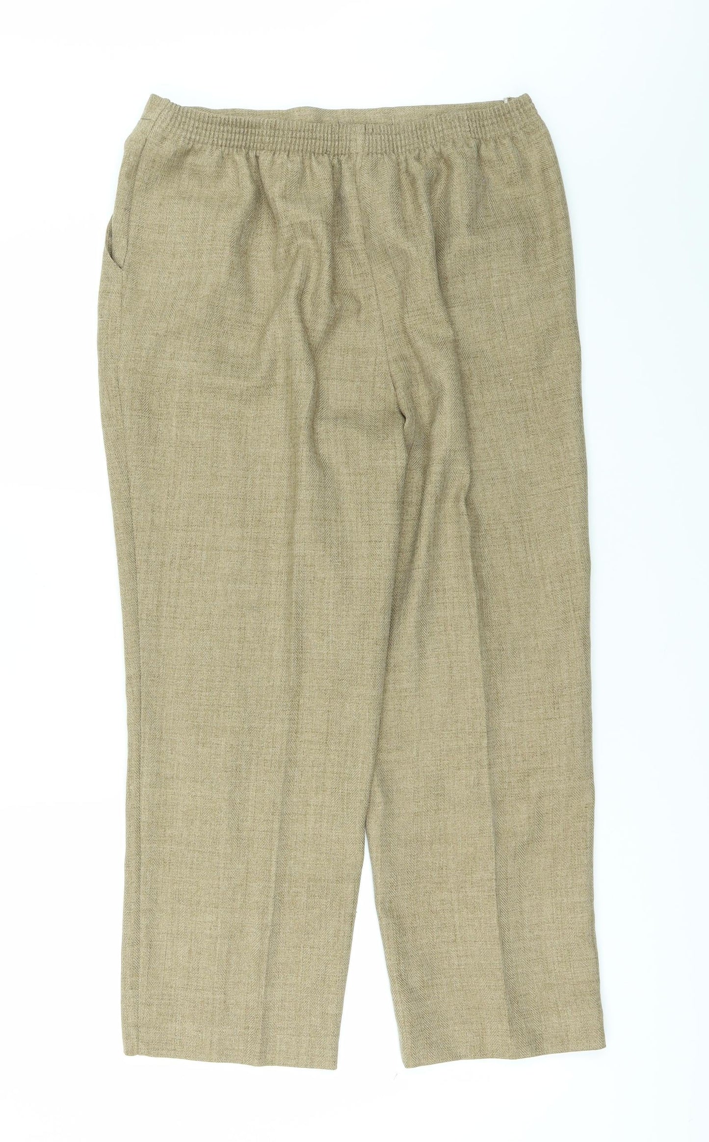 Womens UK Size 14 Classics Regular Fit  Brown Trousers