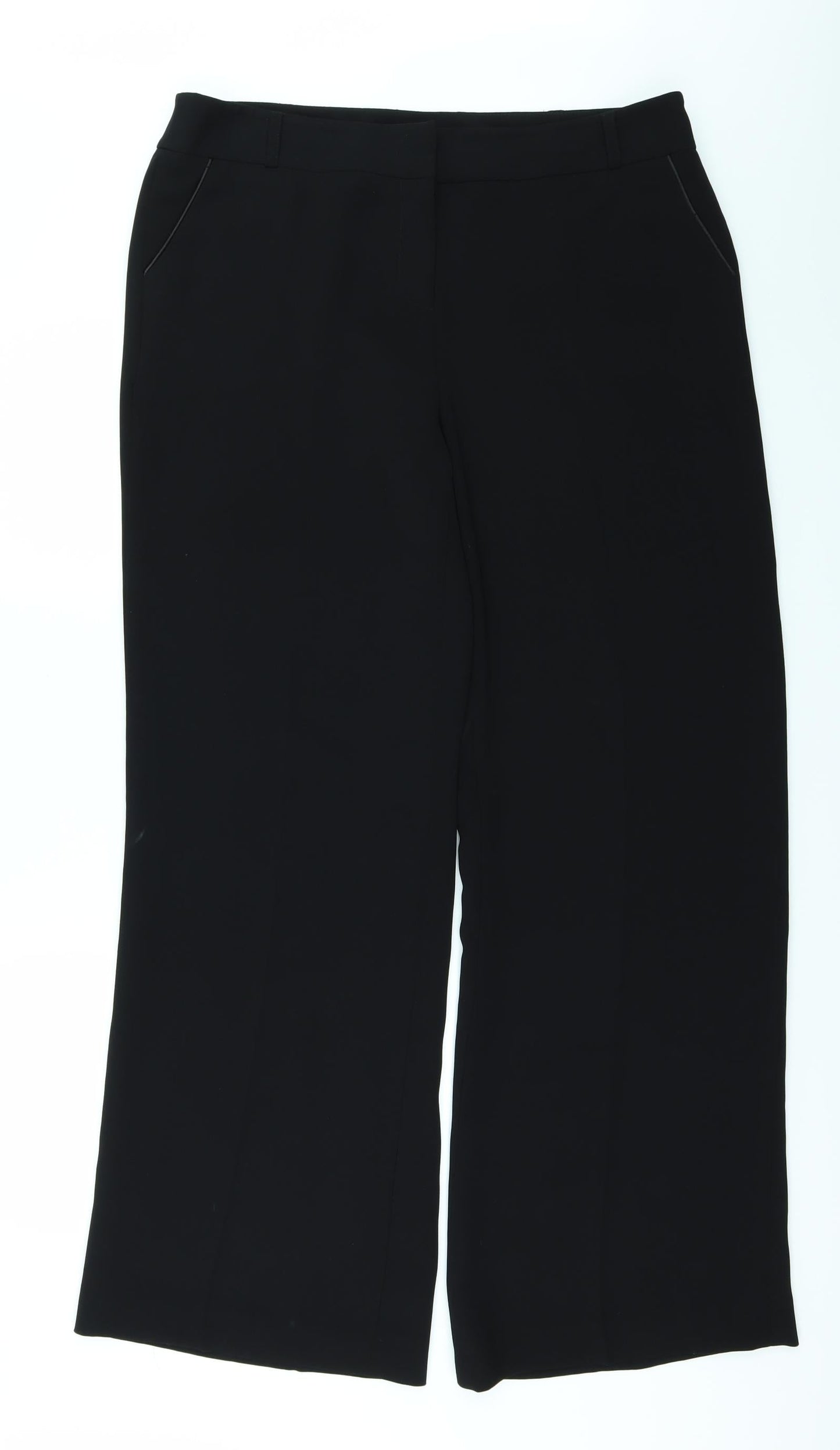 Womens UK Size 16 DEBINHAMS Regular Fit  Black Trousers
