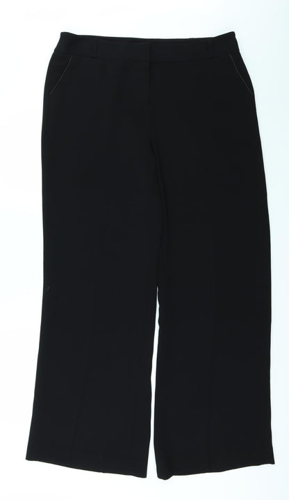 Womens UK Size 16 DEBINHAMS Regular Fit  Black Trousers