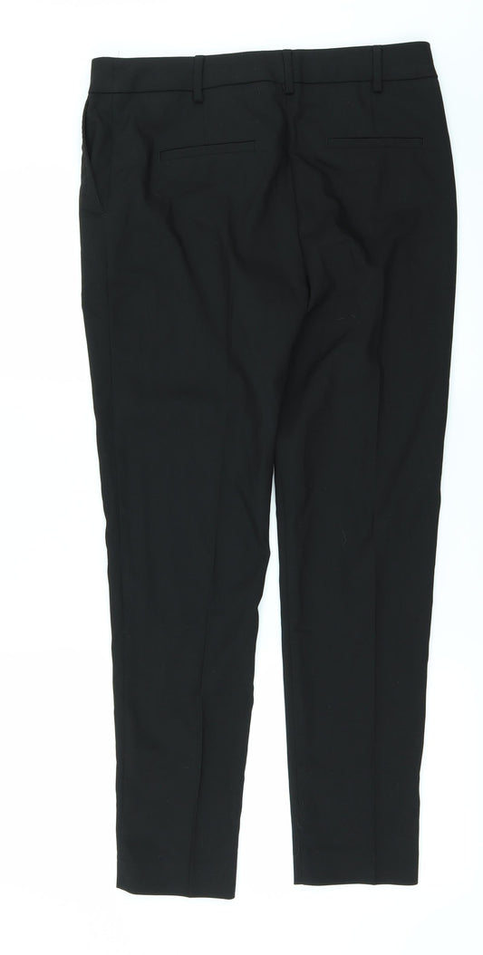 NEXT Womens Black   Trousers  Size 8 L26 in