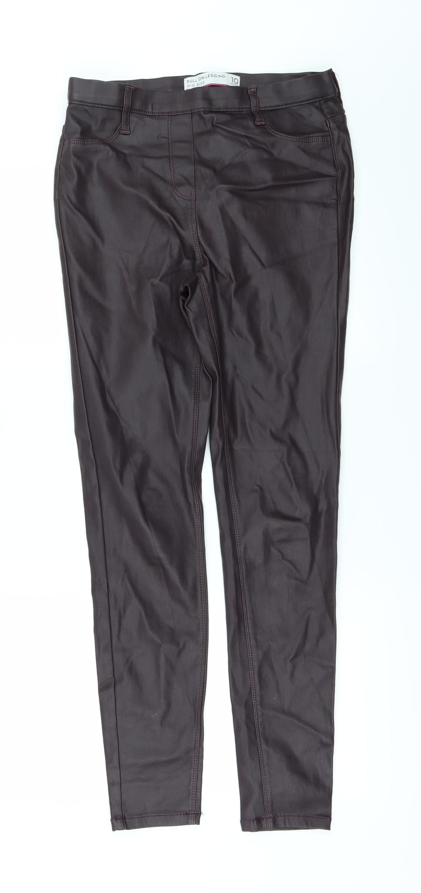 Womens UK Size 10 NEXT Regular Fit  Purple Trousers