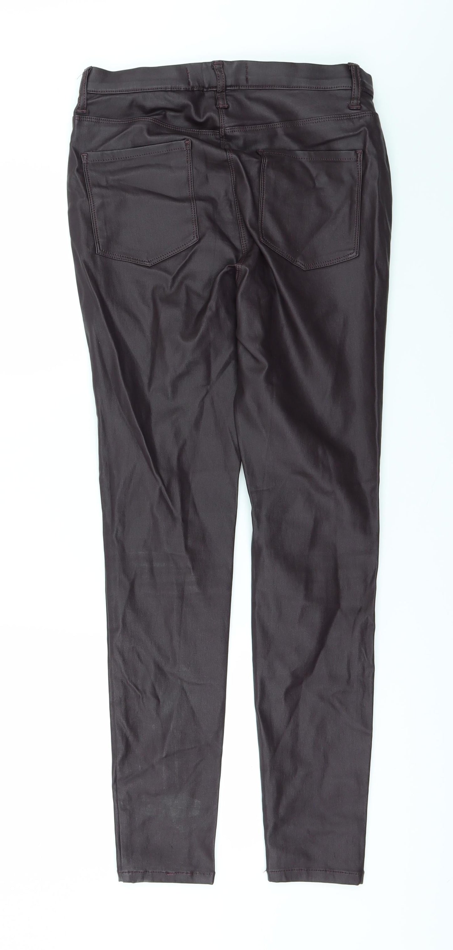 Womens UK Size 10 NEXT Regular Fit  Purple Trousers