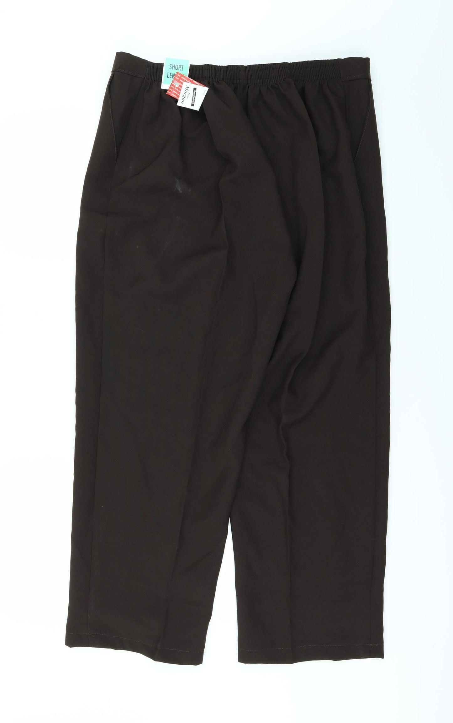 Womens UK Size 22 Preworn Regular Fit  Brown Trousers