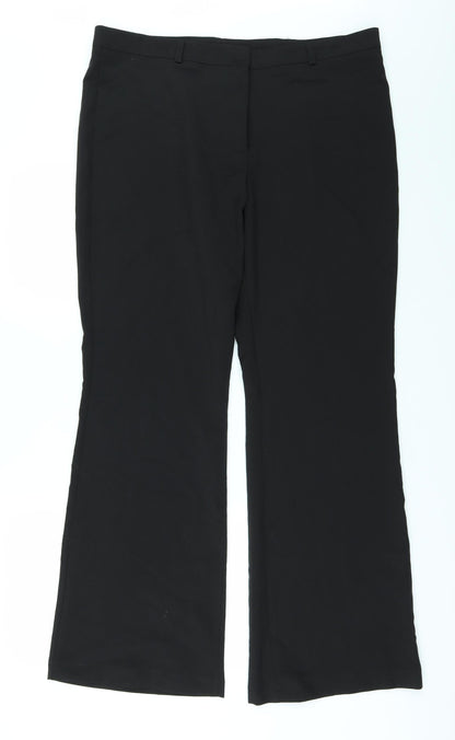 Kate Lilly Womens Black   Trousers  Size 16 L30 in
