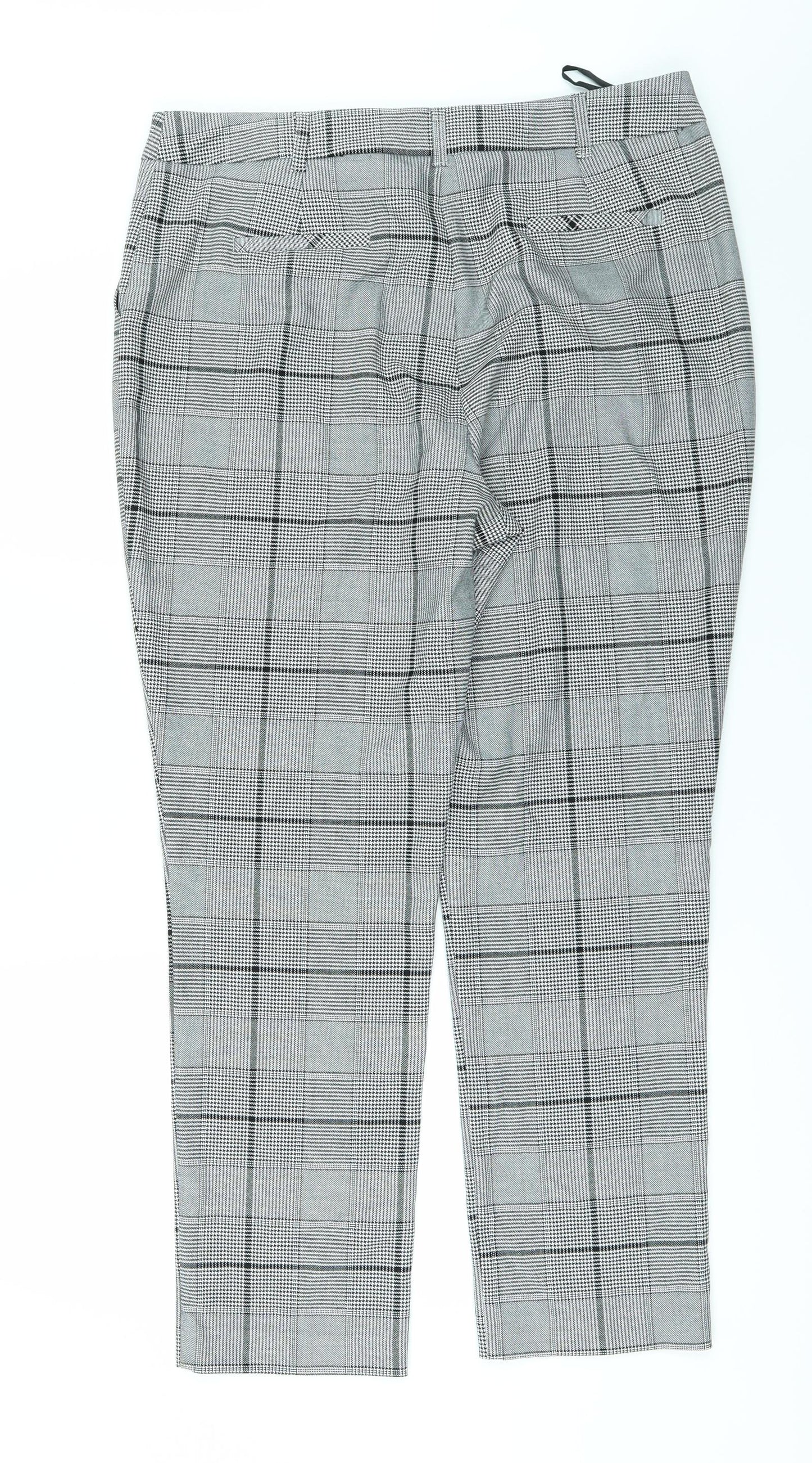 Womens UK Size 14 F&F Regular Fit  White Trousers