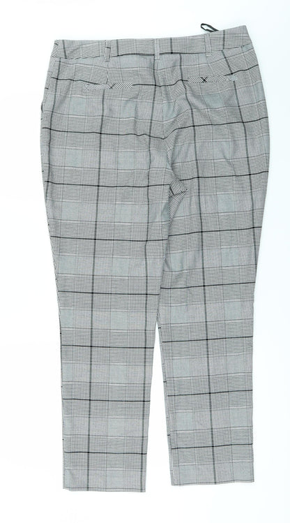 Womens UK Size 14 F&F Regular Fit  White Trousers