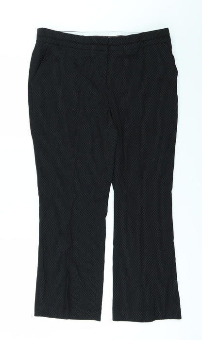 Womens UK Size 10 NEXT Regular Fit  Black Trousers