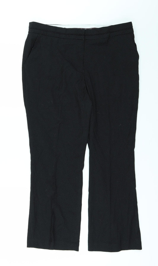 Womens UK Size 10 NEXT Regular Fit  Black Trousers