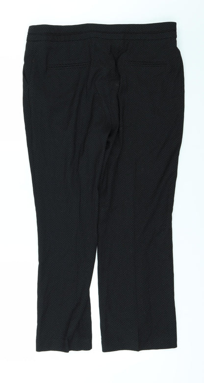 Womens UK Size 10 NEXT Regular Fit  Black Trousers