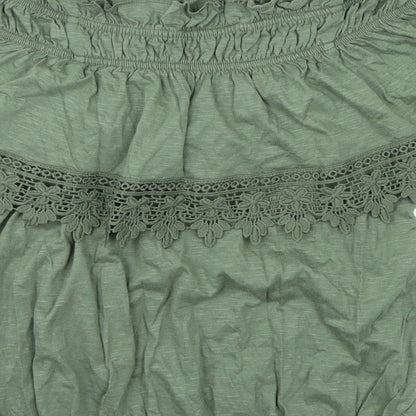 Womens UK Size 8 Miss Selfridge Green Basic T-Shirt