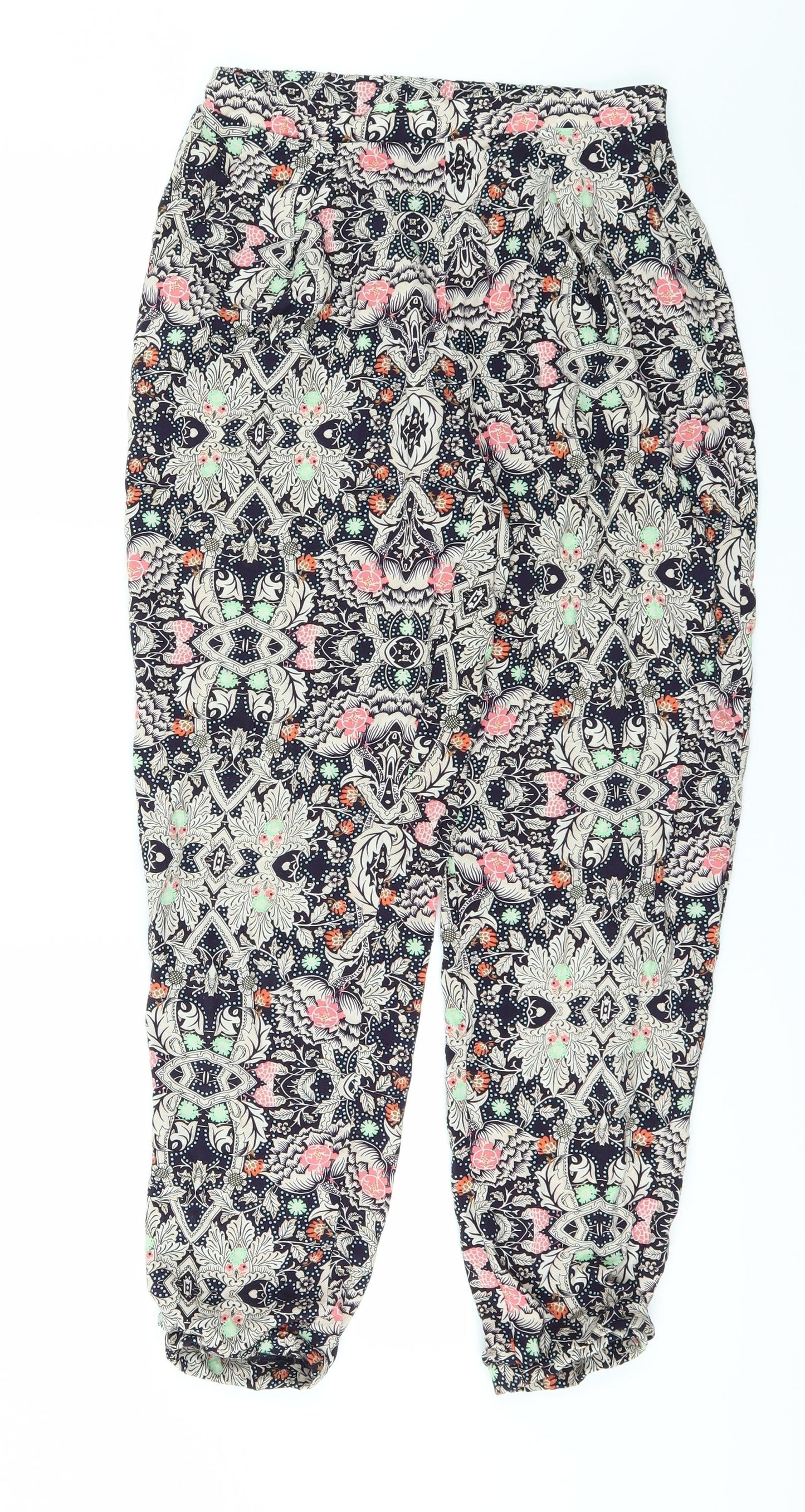Glamourous Womens Blue Floral  Sweatpants Trousers Size XS L24 in