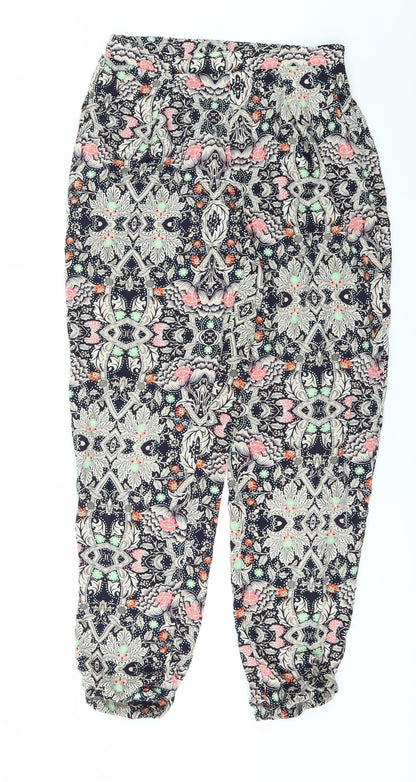 Glamourous Womens Blue Floral  Sweatpants Trousers Size XS L24 in