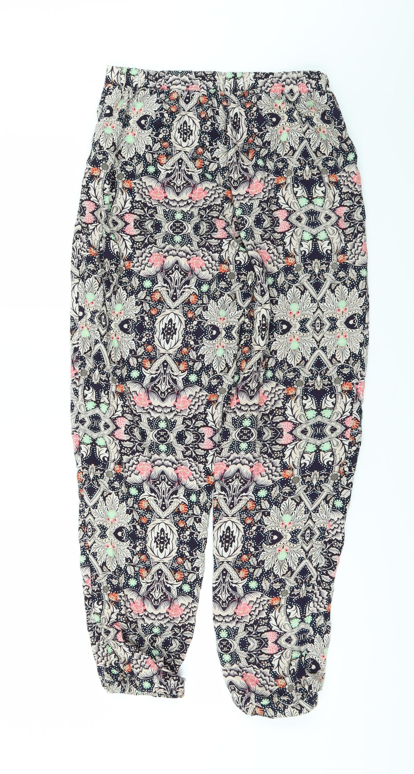 Glamourous Womens Blue Floral  Sweatpants Trousers Size XS L24 in