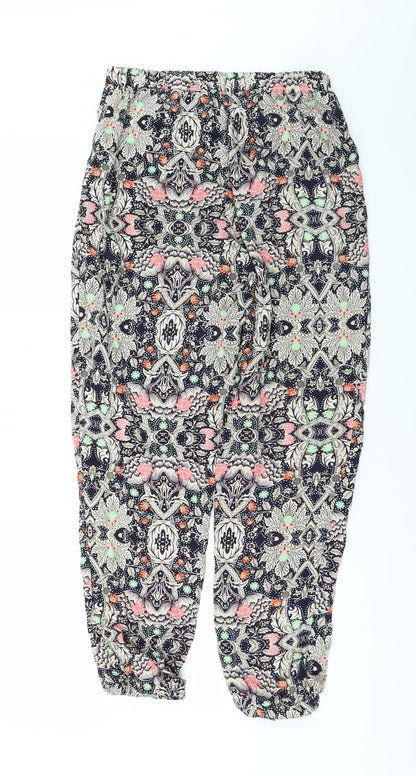 Glamourous Womens Blue Floral  Sweatpants Trousers Size XS L24 in