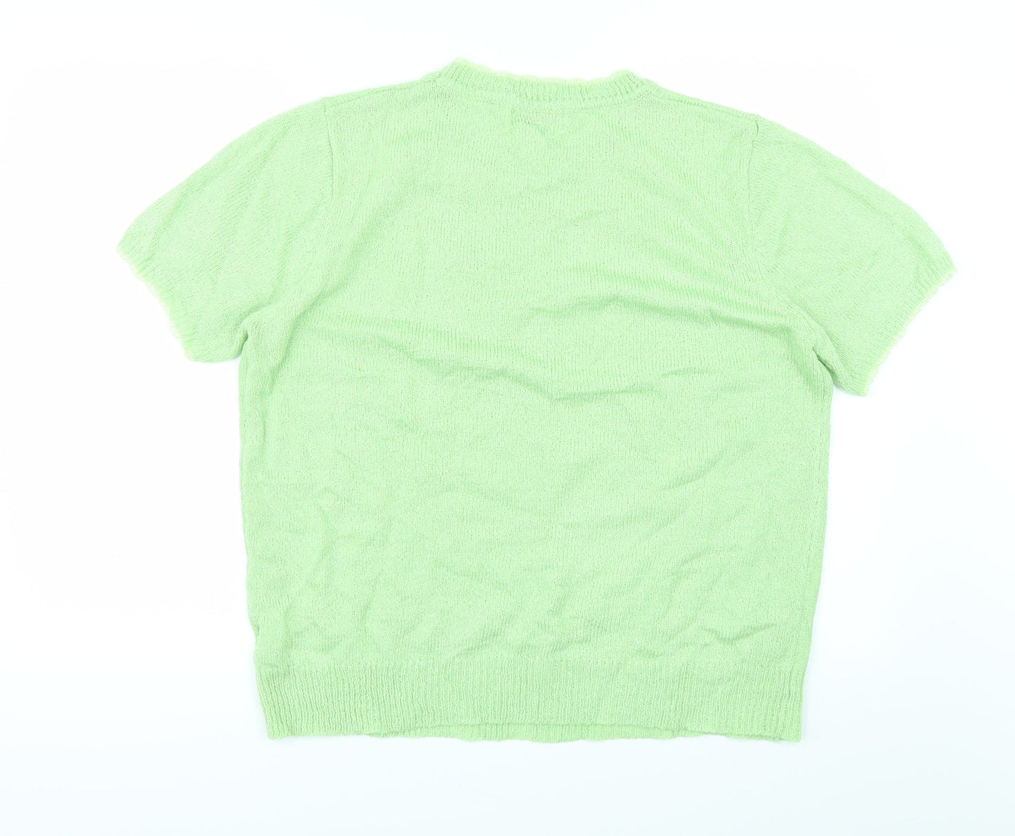 REFLECT Womens Green   Basic T-Shirt Size L
