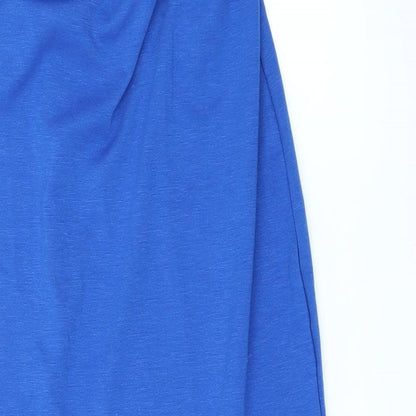 Amika Womens Blue   Straight & Pencil Skirt Size S