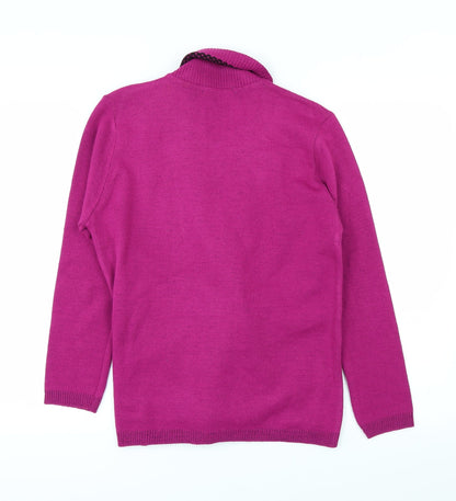Envy Womens Purple   Pullover Jumper Size M
