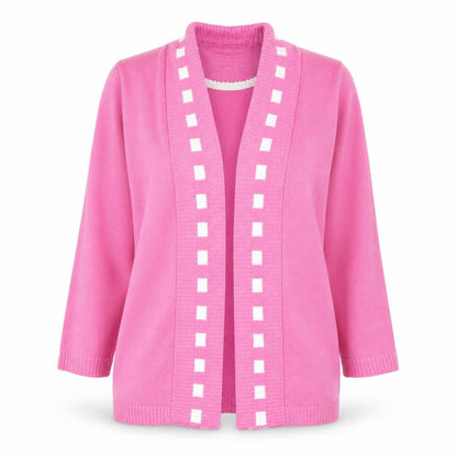 CHIC Womens Pink   Cardigan Jumper Size M