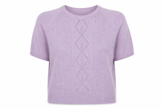 Womens UK Size S Preworn Purple Basic T-Shirt