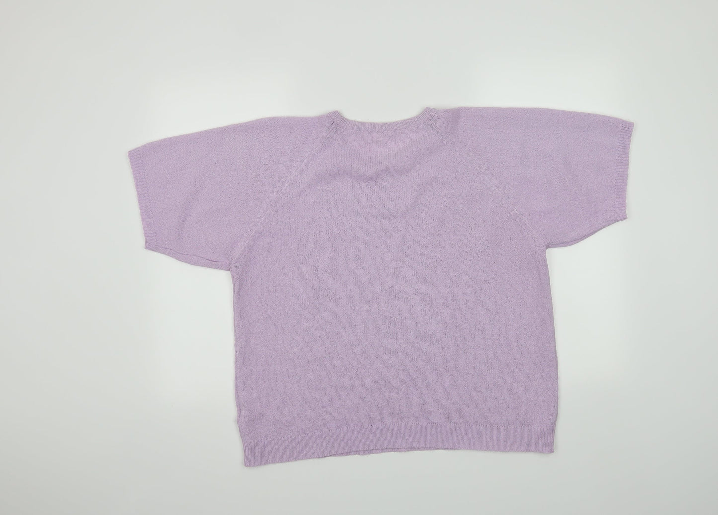 Womens UK Size S Preworn Purple Basic T-Shirt