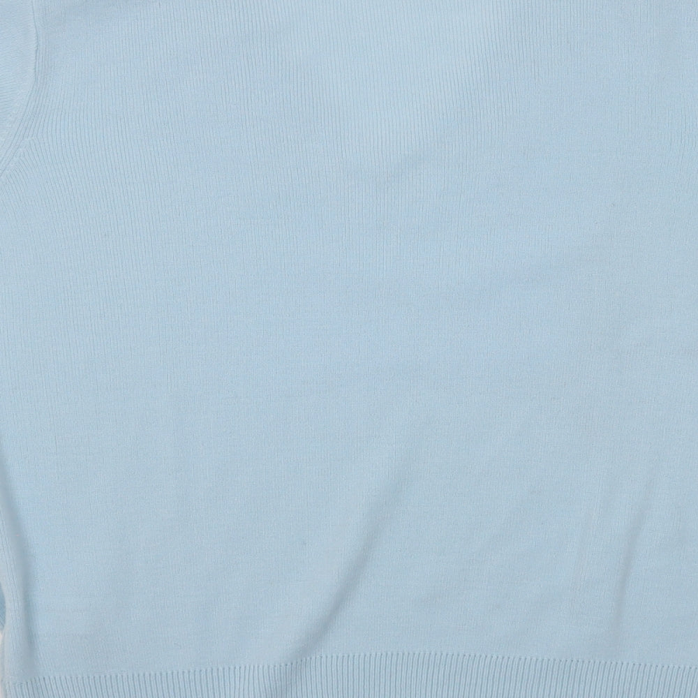 Womens UK Size 14 Berkertex Blue Basic T-Shirt
