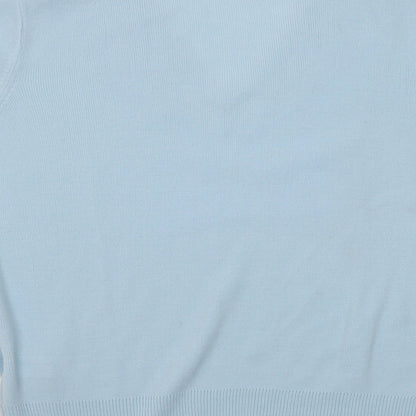 Womens UK Size 14 Berkertex Blue Basic T-Shirt