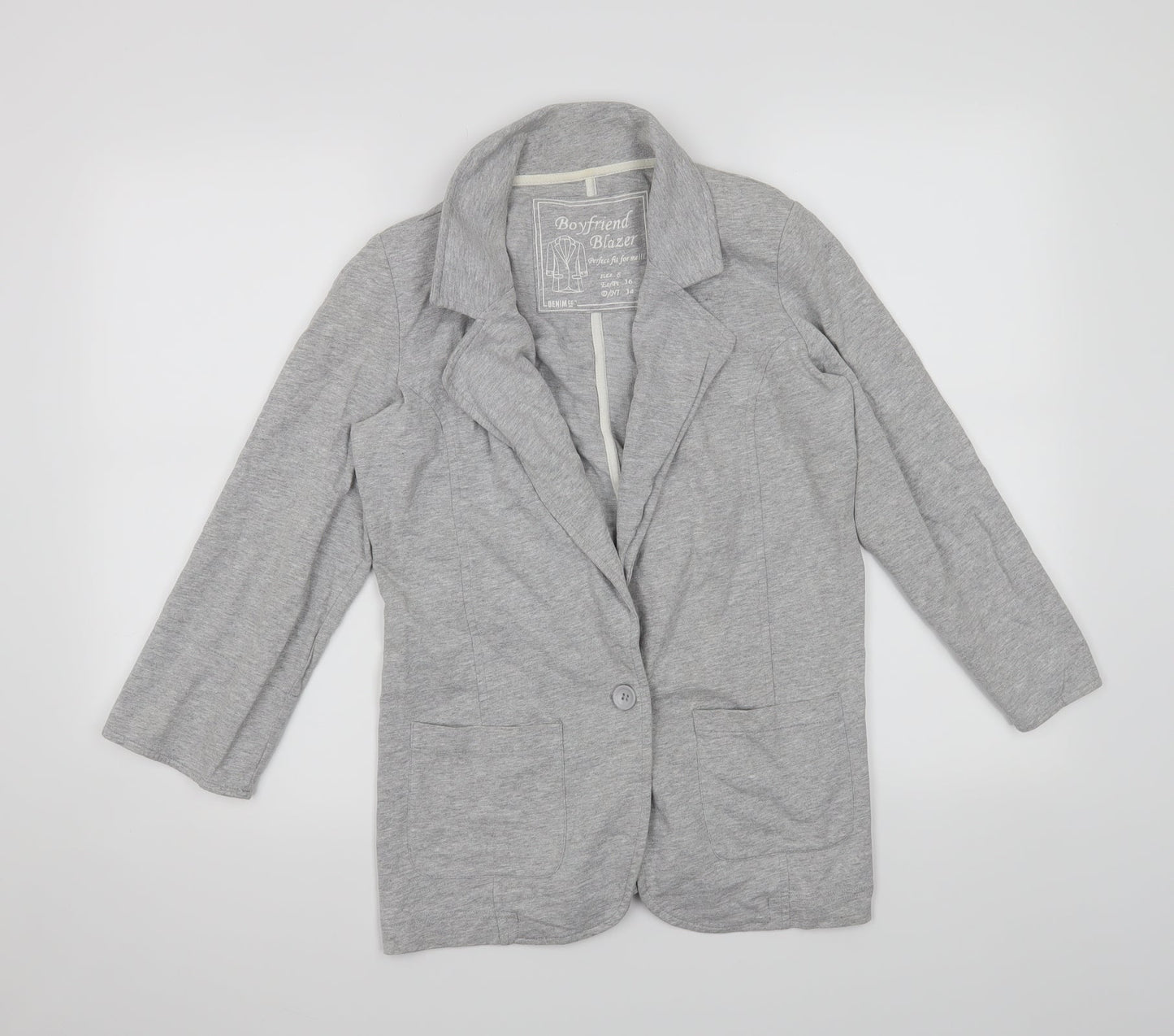 Womens UK Size 8 Denim & Co. Grey Jacket