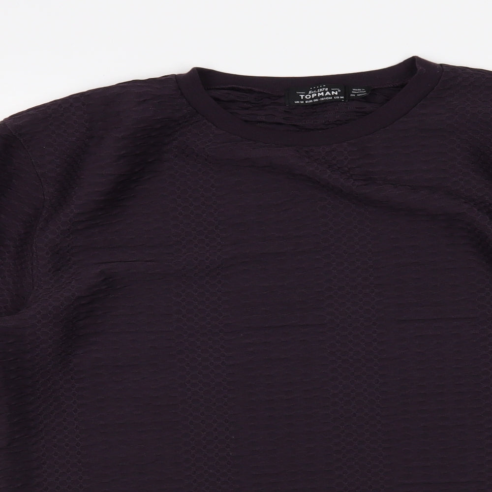Topman Mens Purple   Pullover Jumper Size M