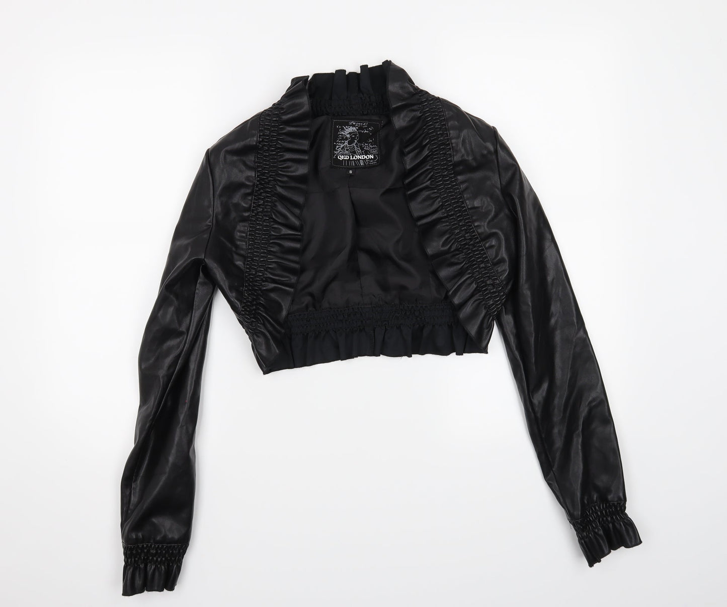 Womens UK Size S QED London Black Jacket