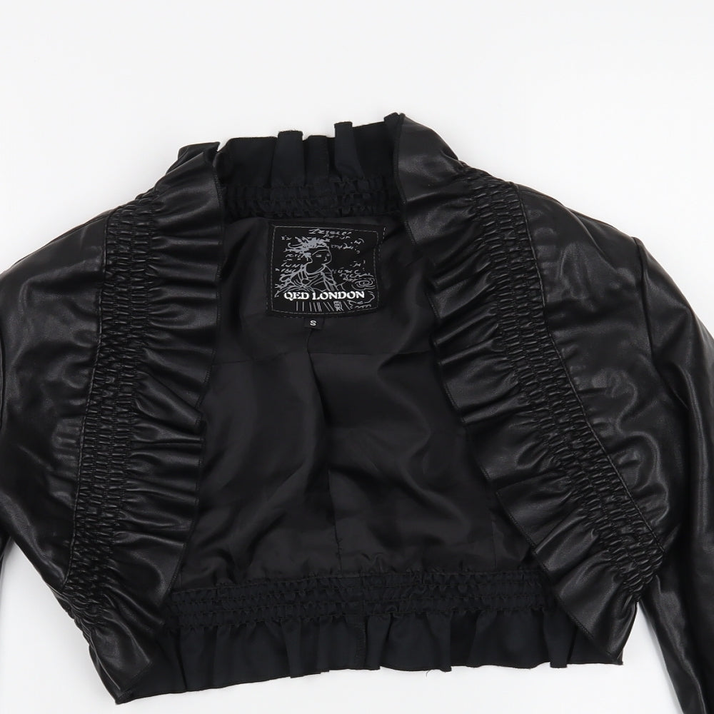 Womens UK Size S QED London Black Jacket