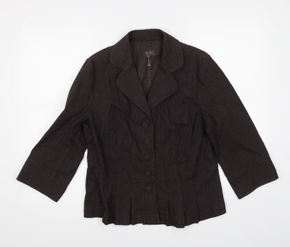 Womens UK Size 14 Per Una Brown Jacket