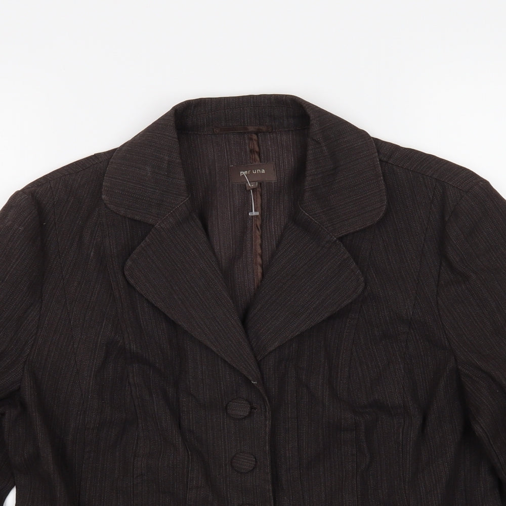 Womens UK Size 14 Per Una Brown Jacket