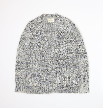 Papaya Womens Grey  Knit Cardigan Jumper Size S