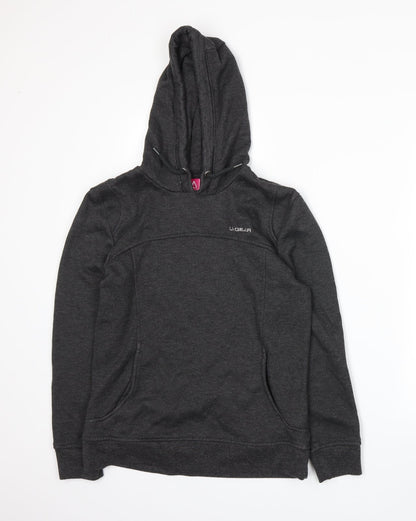 Womens UK Size 10 LA Gear Grey Pullover Hoodie