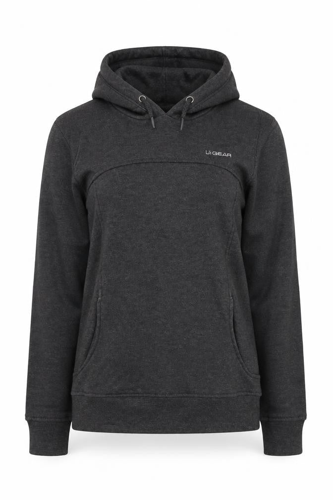 Womens UK Size 10 LA Gear Grey Pullover Hoodie