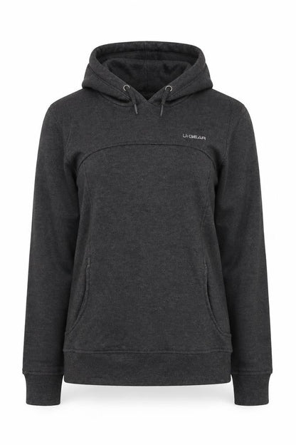 Womens UK Size 10 LA Gear Grey Pullover Hoodie