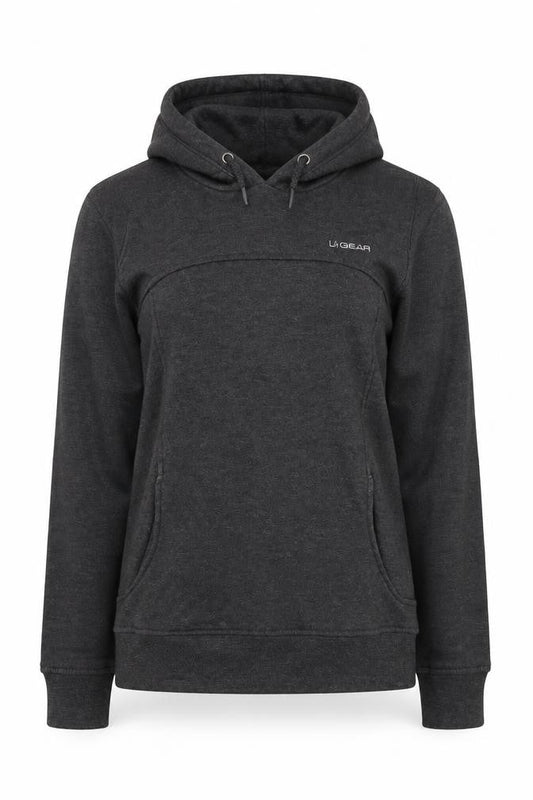 Womens UK Size 10 LA Gear Grey Pullover Hoodie
