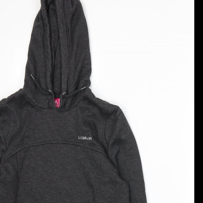 Womens UK Size 10 LA Gear Grey Pullover Hoodie