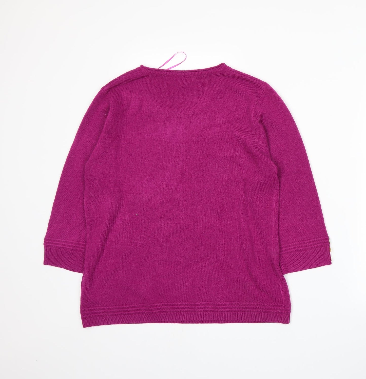Text. Womens Purple   Pullover Jumper Size M
